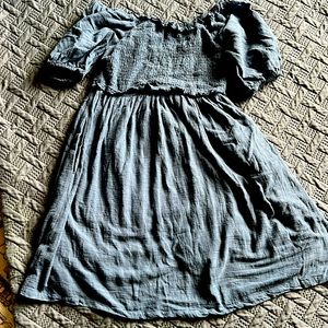 Smocked nursing friendly dress